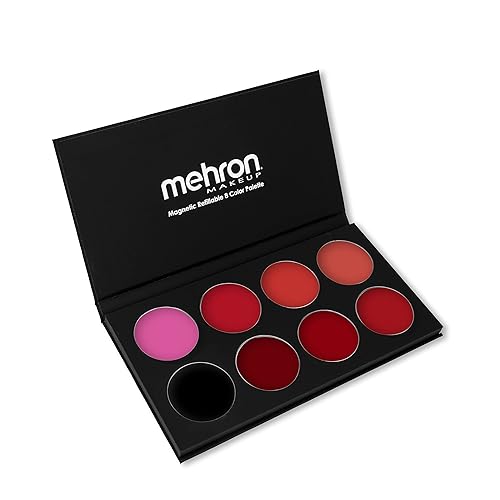 Mehron Makeup Highly Pigmented Semi-Matte LIP Cream (8 Color Palette: Sweet)