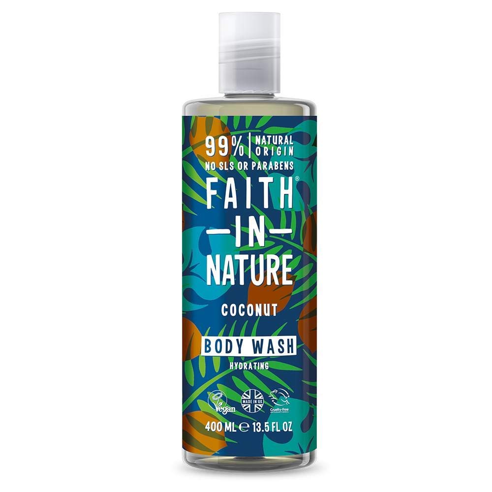 Faith In Nature Coconut Shower Gel & Foam Bath, 13.5 Oz