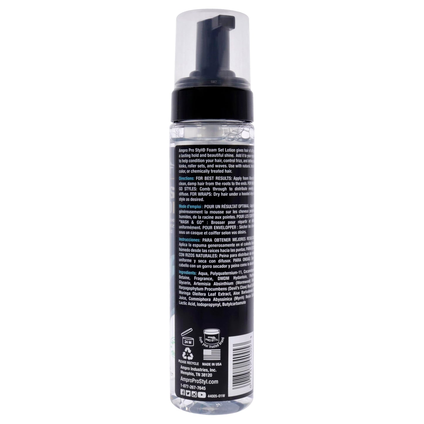 Ampro Pro Styl Styling Gel - Enriched with Aloe and African Extracts - Provides Strong Hold on All Hair Types - Perfect for Natural Tresses