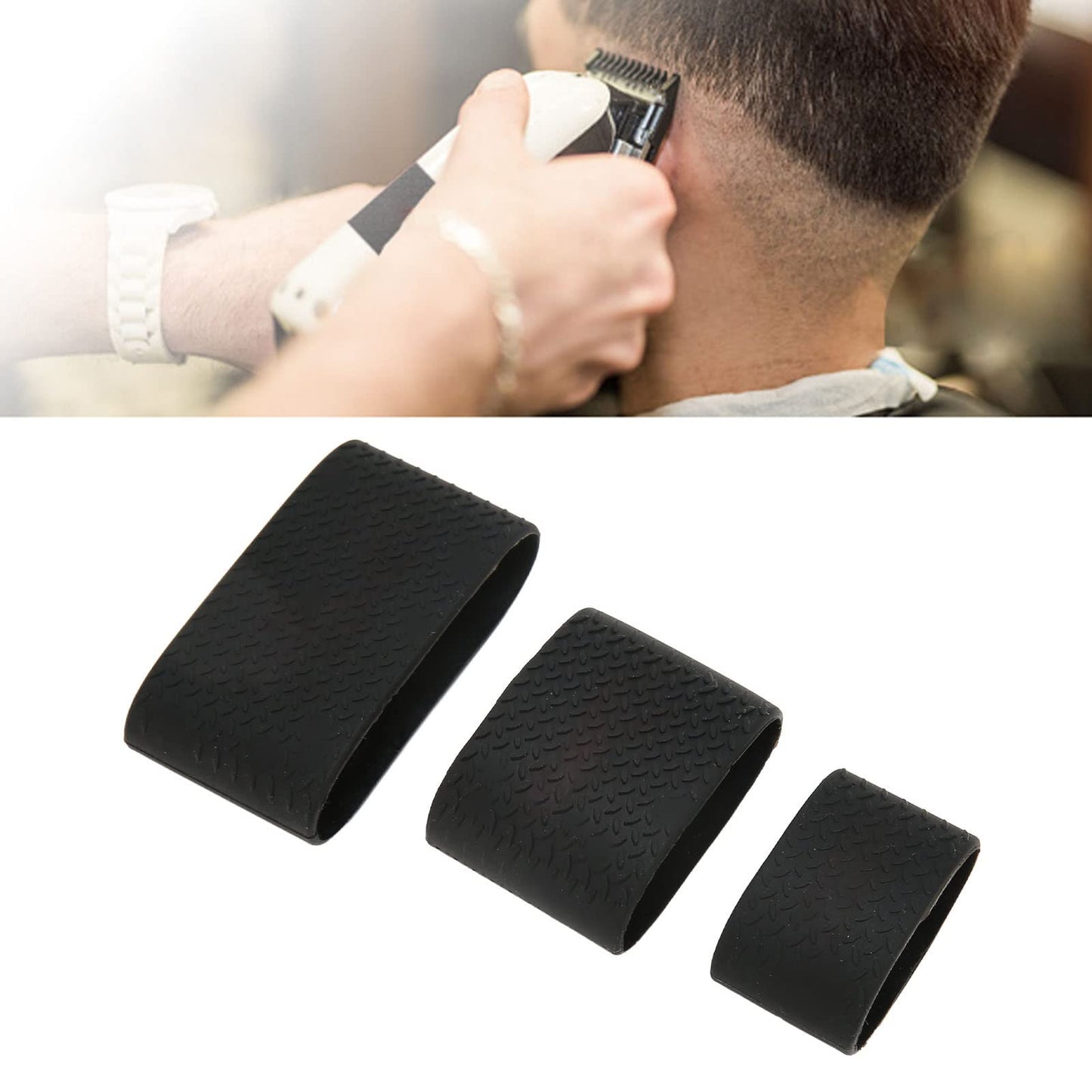 Electric Clipper Bands Universal Comfortable Grip Silicone Slip Heat Barber Sleeve Clipper Protective Sleeve for Hair Salon Beauty and Personal Care Jopwkuin