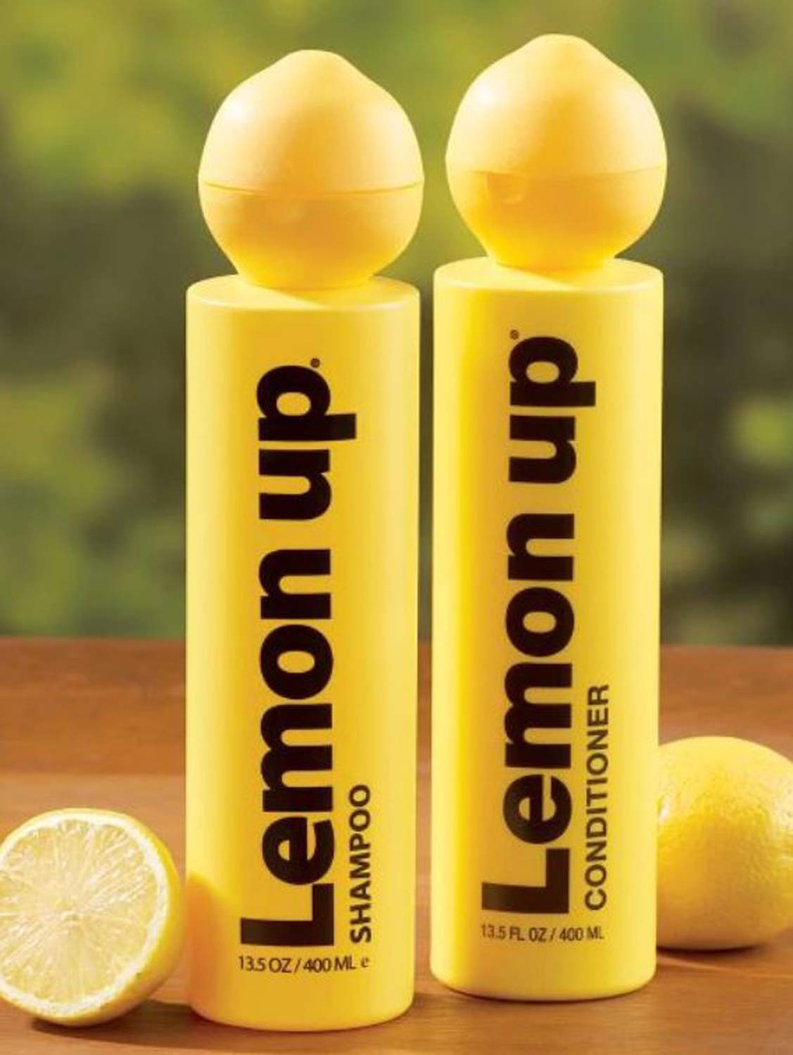 L E M O N Limited Edition Lemon Scented Hair Care Shampoo & Conditioner Set, Hydrating, Helps Control Oil and Add Shine to Dry Hair, 13.5 oz Bottles