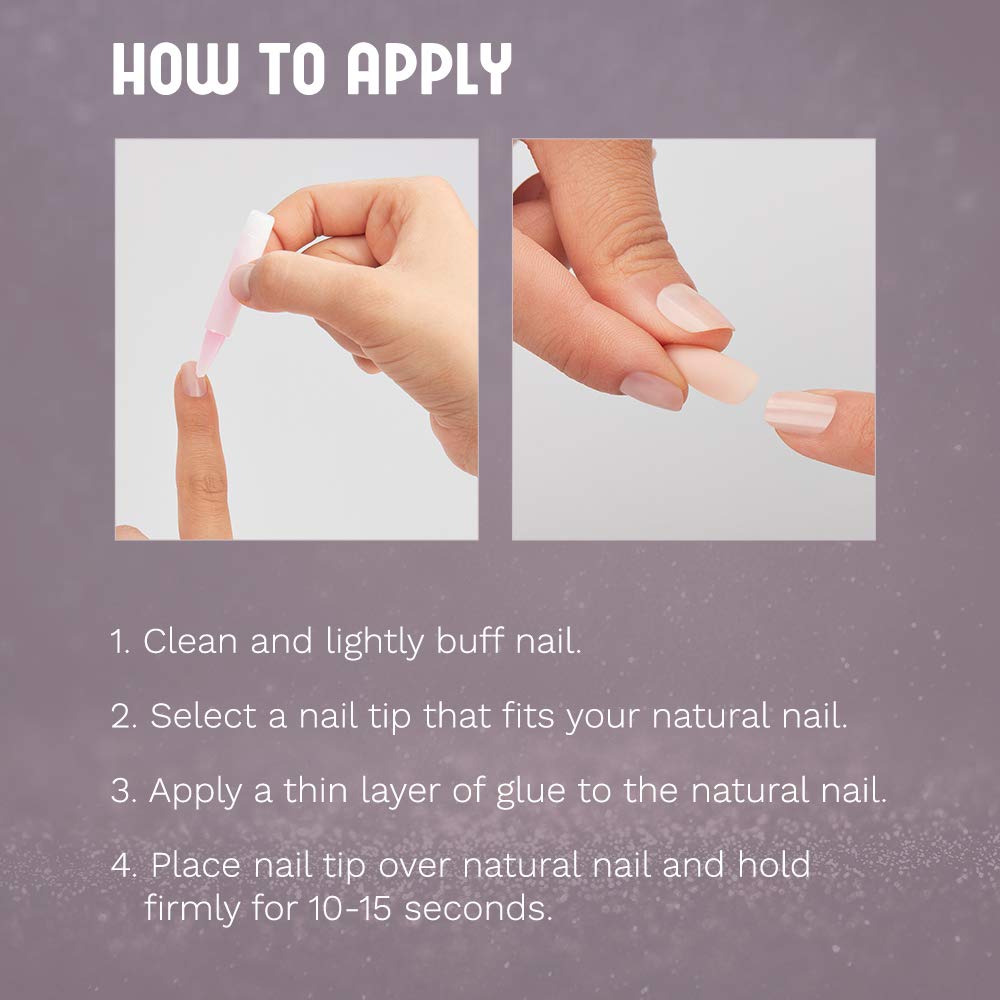 Ardell Nail Addict Premium Artificial Nail Set, Marble Purple Ombré Beauty & Personal Care Ardell