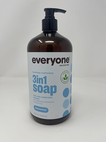 Everyone, Soap 3 in 1 Unscented, 32 Ounce Beauty & Personal Care EO