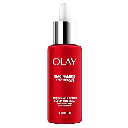Olay Niacinamide + Peptide 24 Anti-Wrinkle Serum, Fragrance-Free, 1.3oz FL