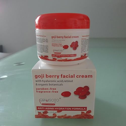 Goji Berry Anti Aging Hydration & Nourishing Face Facial Cream(4oz, 113g), Anti Wrinkles & Moisturizing Facial Cream