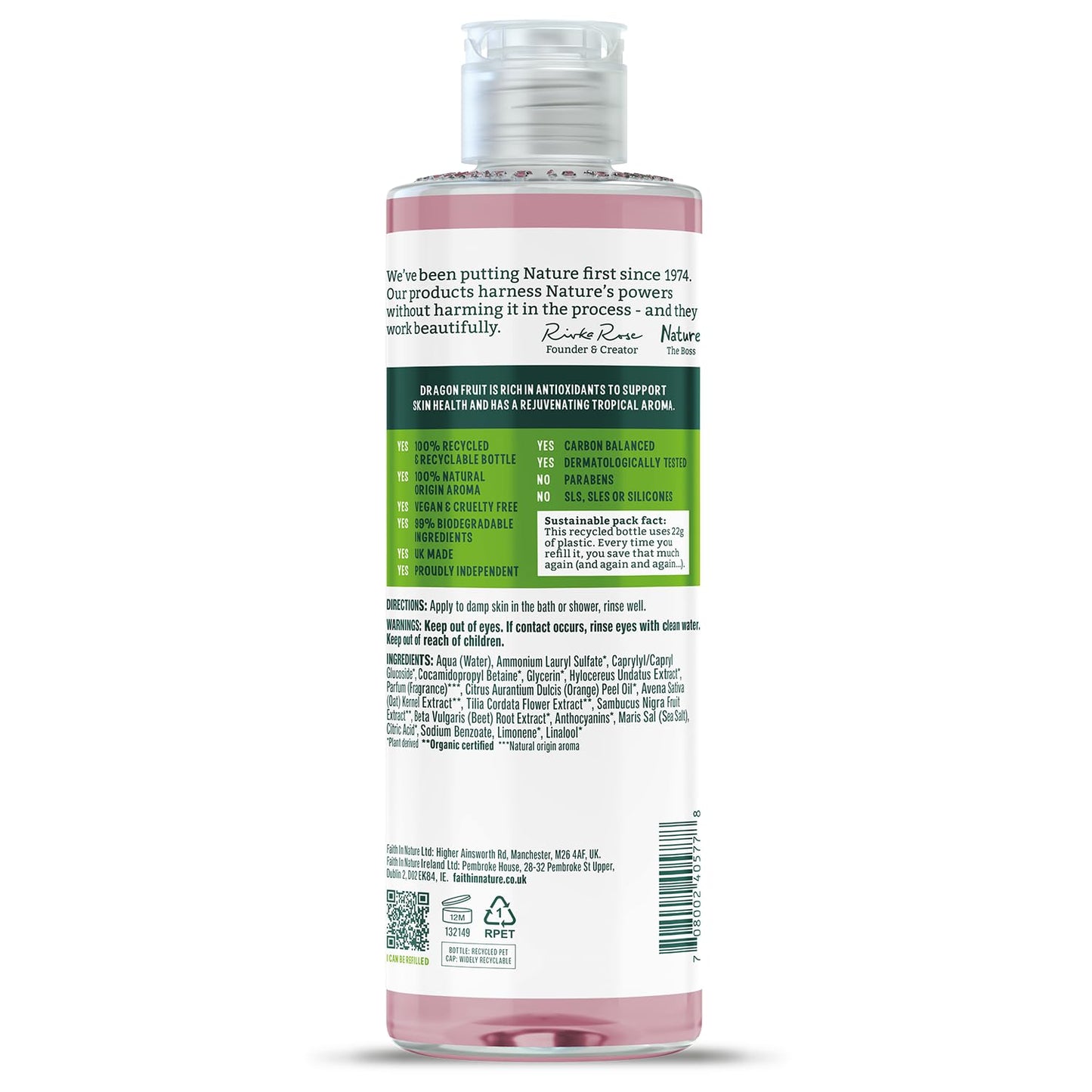 Faith in Nature Dragon fruit Revitalising Body Wash 400ml