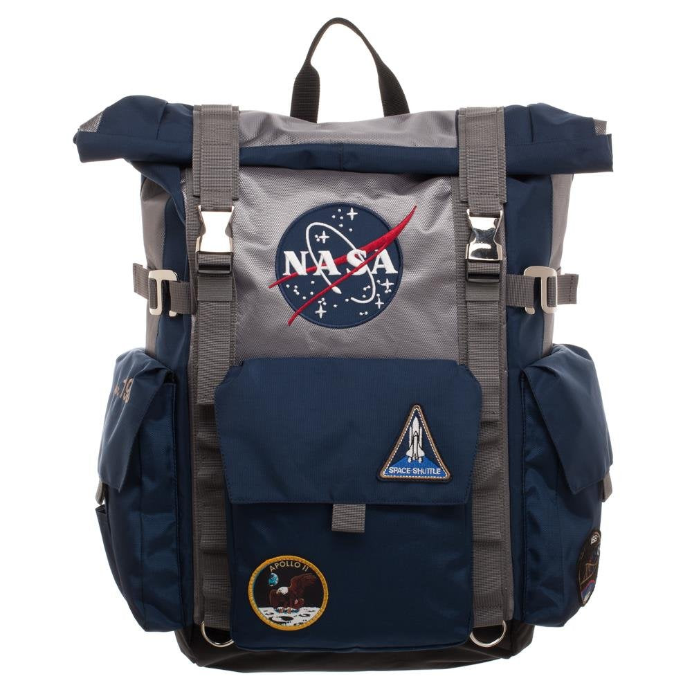 Bioworld NASA Backpack Roll Top Built Up Laptop Bag