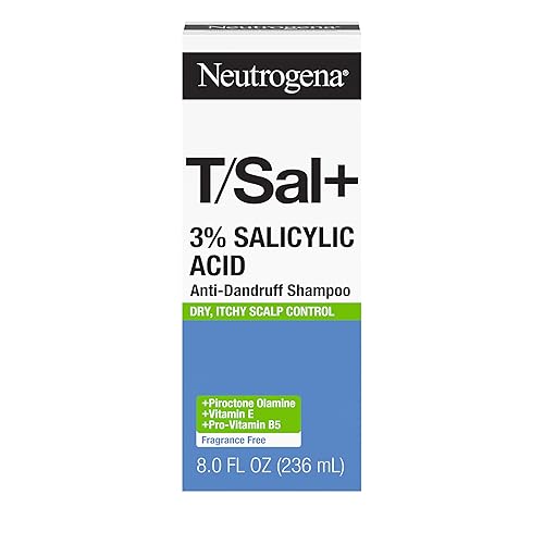 Neutrogena T/Sal+ Anti-Dandruff Shampoo with 3% Salicylic Acid, Clears Persistent Itchy Flakes and Adds Hydration to Scalp. With Piroctone Olamine