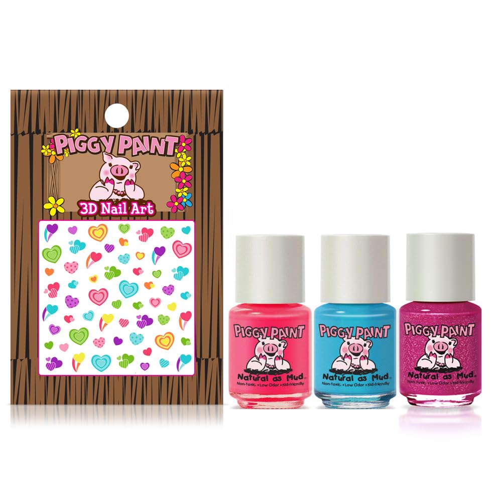 Piggy Paint Nail Polish - Non-Toxic Polish for Little Girls, Toddlers, & Kids, Water Based Formula, Safe, Cruelty Free, Vegan, & Natural, Durable Beauty & Personal Care Piggy Paint