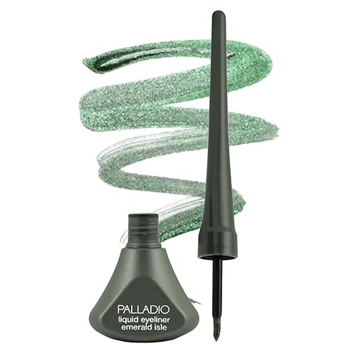 Palladio Liquid Eyeliner, Highly Pigmented and Waterproof Eyeliner, For Intense Eye Definition, Smear-proof Eyeliner Liquid, Includes Easy Grip Wand
