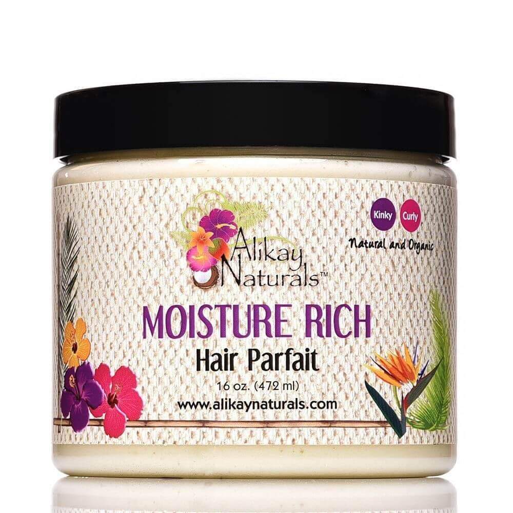 Alikay Naturals Moisturizer Rich Hair Parfait Natural Shea Butter, Argan Oil & Coconut Oil 8 Ounce
