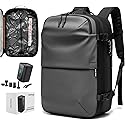 BlackVoyage Vortex Vacuum Seal Travel Backpack 60L Expandable Air Compression System Water Resistant TSA Lock Carry-On Suitcase Luggage Gray AERO OG - Air Pump Included