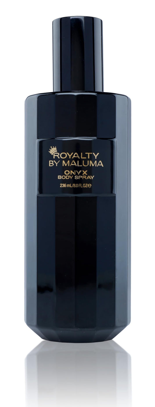 Royalty By Maluma Onyx Body Spray, 8 oz - Luxurious Long-Lasting Perfume for Men - Fougere Amber Wood Fragrance - Cardamon, Pear, Bergamot Top Notes Beauty & Personal Care Royalty By Maluma