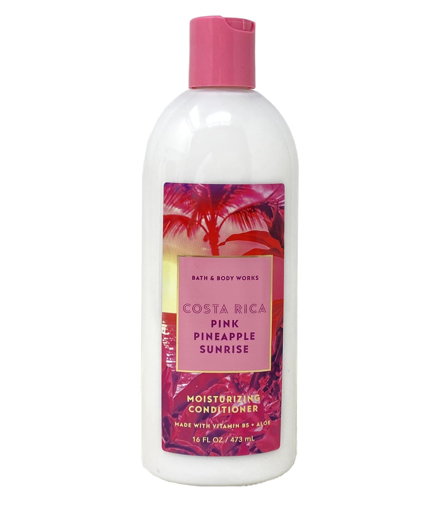 Bath & Body Works Costa Rica Pink Pineapple Sunrise 2 Pack Moisturizing Conditioner Bundle with a Natural Oats Sample Soap