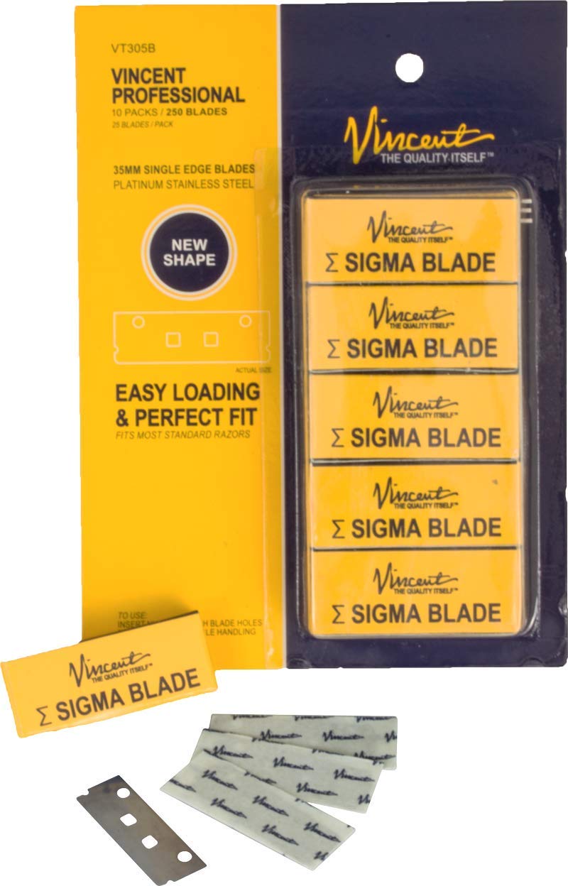 Vincent Weasel Razor in association with VanDaGoat (Right Handed, Gold, Stainless Steel, Traditional, 1 Count, Male, Adult, Unisex-Adults, Traditional Beauty and Personal Care Vincent