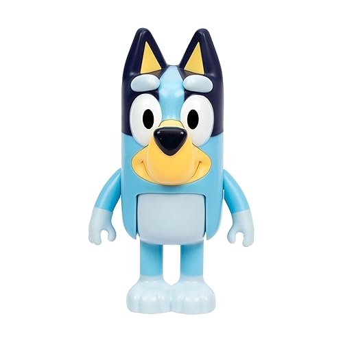 Bluey Talking Toy Chat Mates Playset, Articulated, Talking Kids Toy with 10 Iconic Phrases, Interactive Play Toys Figures Set for Kids, Ages 3+