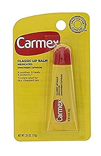Carmex Lip Balm For Dry Chapped Lips, Moisturizing, Original Formula, 0.35 oz, 12 Count