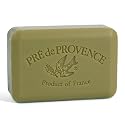 Pre de Provence Artisanal Soap Bar, Enriched with Organic Shea Butter, Natural French Skincare, Quad Milled for Rich Smooth Lather, 8.8 Ounce, Green