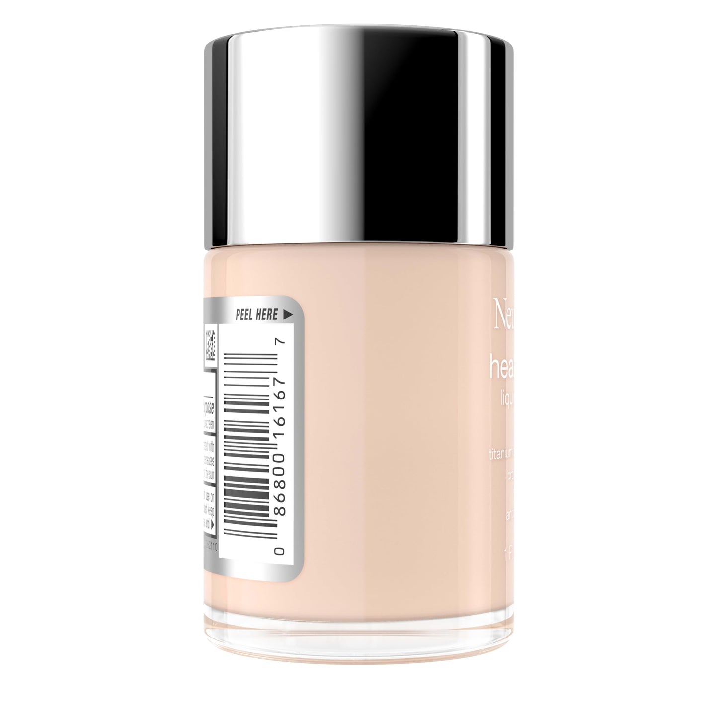Neutrogena Healthy Skin Liquid Foundation Makeup Broad Spectrum SPF 20 Sunscreen, Medium Coverage, Vit B5, Antioxidants, All Day Wear, Porcelain 110N