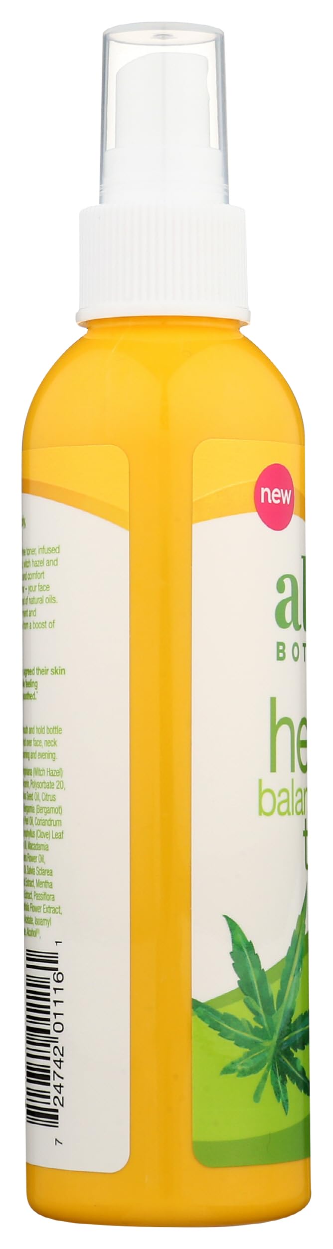 Alba Botanica Hemp Balancing Toner, 6 oz