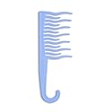 XO Curls Shower detangling hair comb, Wide tooth comb, Comb with hook for easy hanging in shower, Gentle on Scalp, Hair comb for with curly & wavy