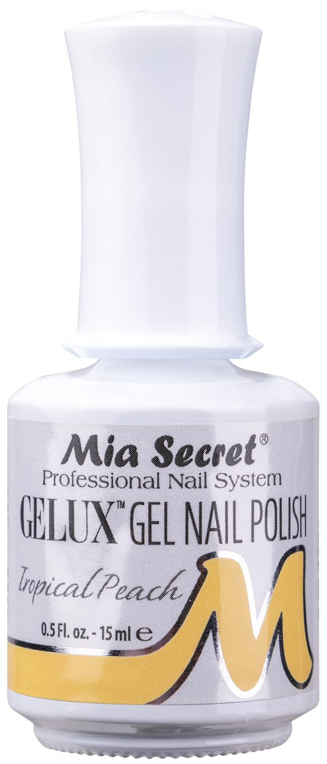 Mia Secret Gelux Nail Polish 0.5 Oz UV Gel-SOAK Off Gel Polish - Collection 2018 Pick Your Color (Tropical Peach) Beauty & Personal Care Mia Secret