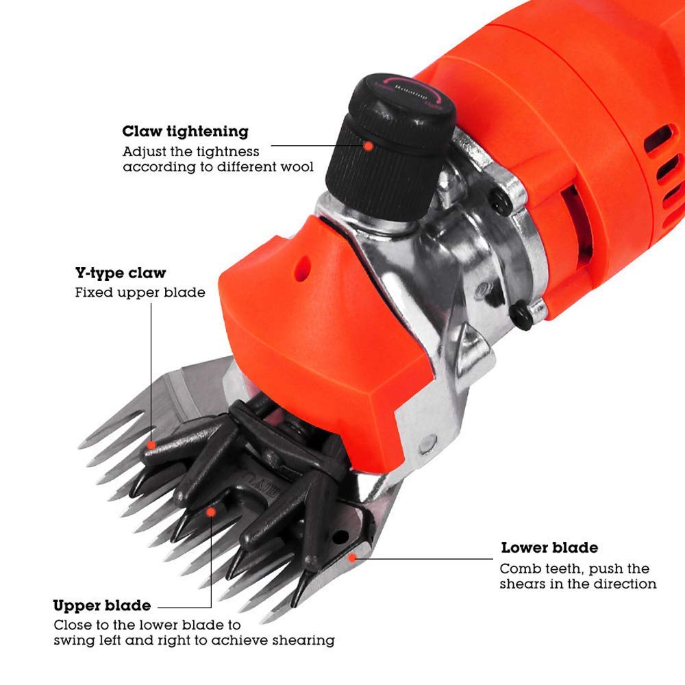 GagalU Livestock Electric Clipper,Portable 680W Professional Sheep Shears, Electric Shearing Clippers Trimmer Cutter Machine Shaving Sheep Goat Animal Beauty and Personal Care GagalU
