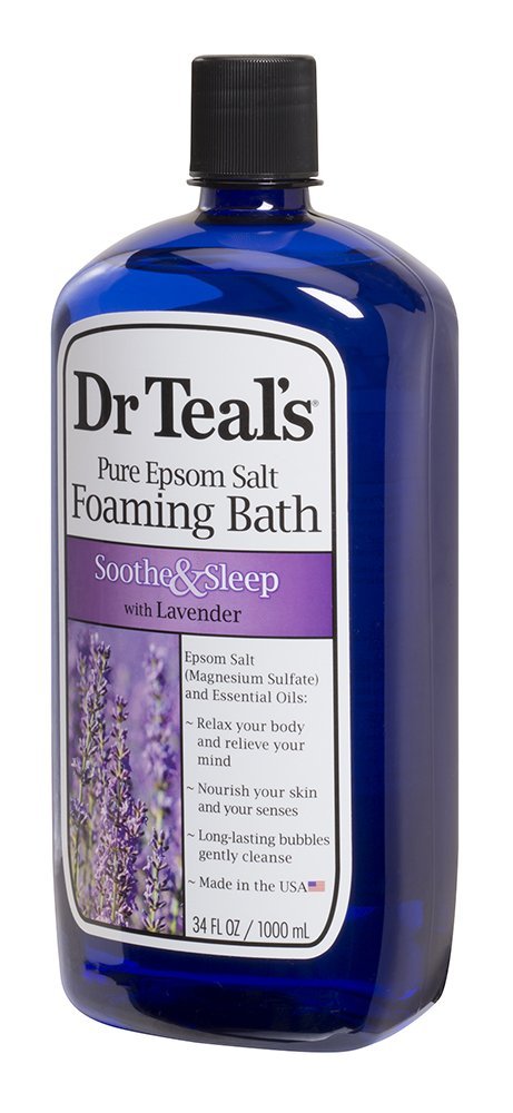 Dr Teal's Foaming Bath Variety Gift Set (2 Pack, 34oz ea.) - Soothe & Sleep Lavender & Relax & Relief Eucalyptus & Spearmint - Pure Epsom Salt Beauty and Personal Care Dr Teal's