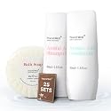 Travel Well Mini Shampoo & Conditioner Set - Amino Acid Travel Shampoo & Conditioner - Paraben-Free Mini Soap Bars Guest Bathroom Toiletries - 25