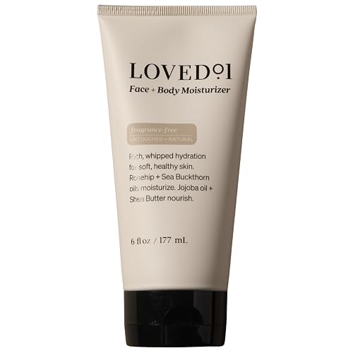 Loved01 Daily Face & Body Moisturizer, John Legend Skincare, Fragrance-Free & Non-Greasy Shea Butter Cream, Deep Hydrating Formula for Dry & Sensitive