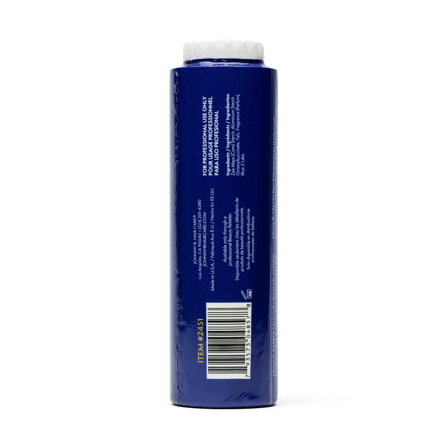 JOHNNY B. Professional Barber Talc Talcum Powder 7 oz.