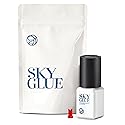 Super Strong Sky D Eyelash Extension Glue 5ml - Professional Black Bonding Adhesive for Long Lasting Semi Permanent Individual Lash Extensions - 3-4s