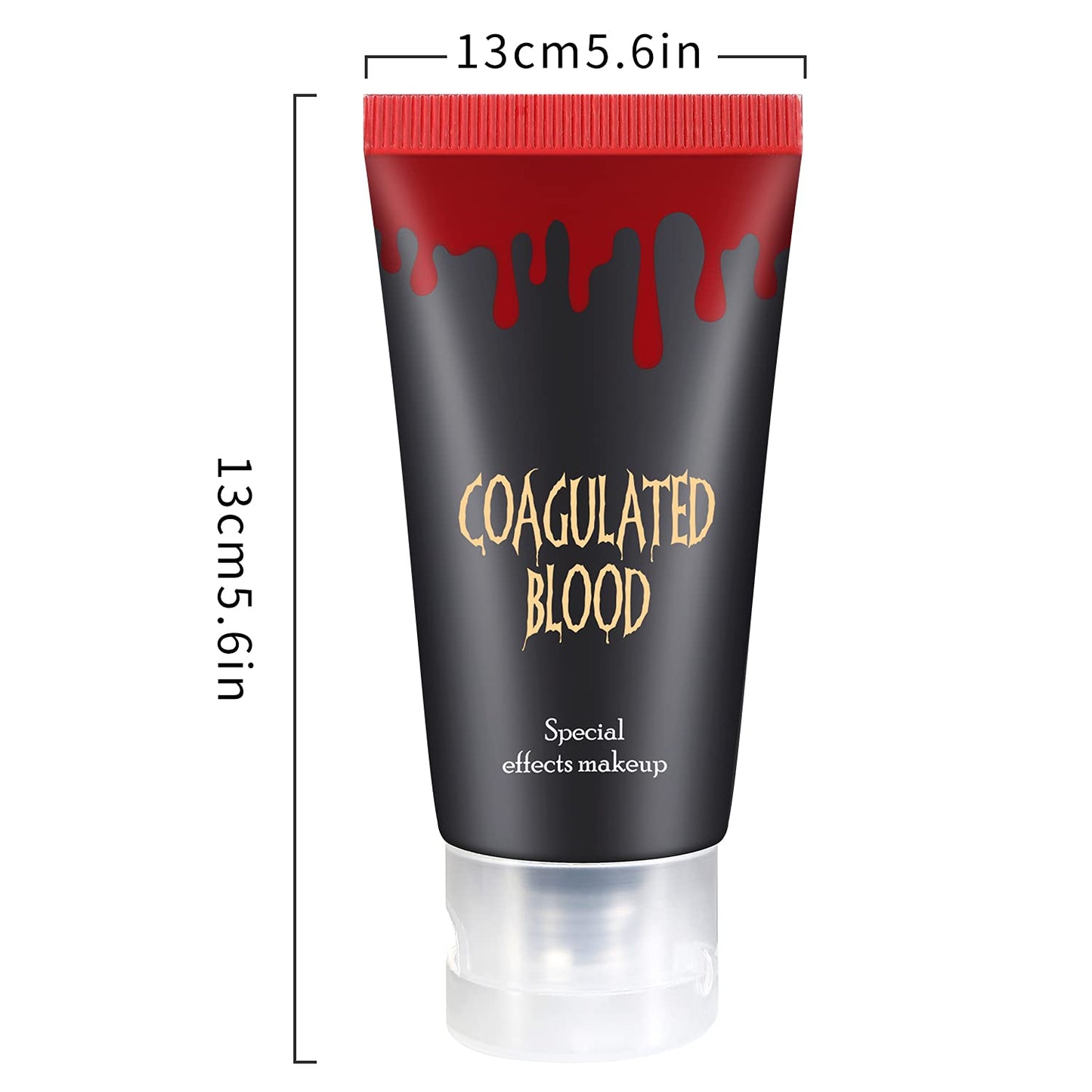 DE'LANCI Edible Fake Blood Gel, Realistic Sfx Fake Blood Makeup Kit, Washable fake blood for Clothes Mouth Eyes, Special Effects Makeup Kit