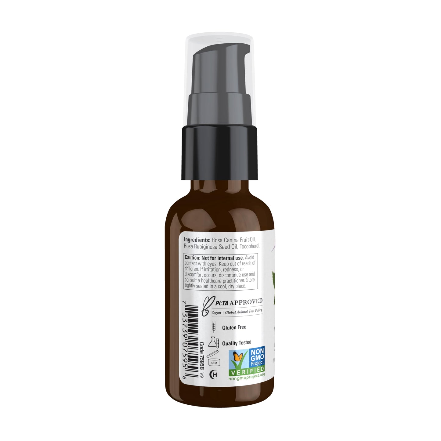 NOW Solutions, Rose Hip Seed Oil, 100% Pure, Nourishing and Renewing, For Facial Care, Vegan, Child Resistant Cap, 1-Ounce