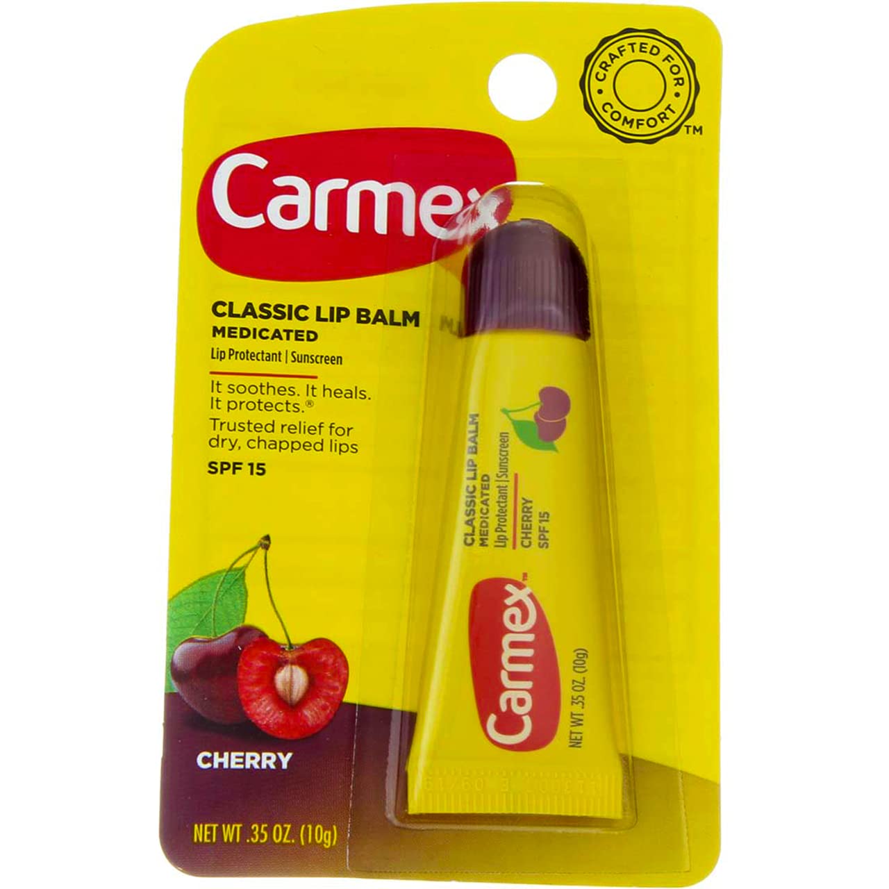 Carmex Everyday Lip Balm Cherry SPF 15 0.35 oz (Tube in Blister Pack)