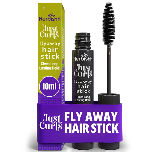 Herbishh Just Curls Flyaway Hair Stick, Quick Hair Finishing Stick for Flyaways, Frizz Control, & Slick Back Look, Non-Greasy Smoothing Serum & Frizz Beauty & Personal Care Herbishh