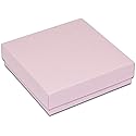 RJ Displays- 12 Pack Pink Cotton Filled Cardboard Paper Jewelry Box with snug-fitting lids. Gift Case for Bracelets, Bangle, Necklaces, Brooch…