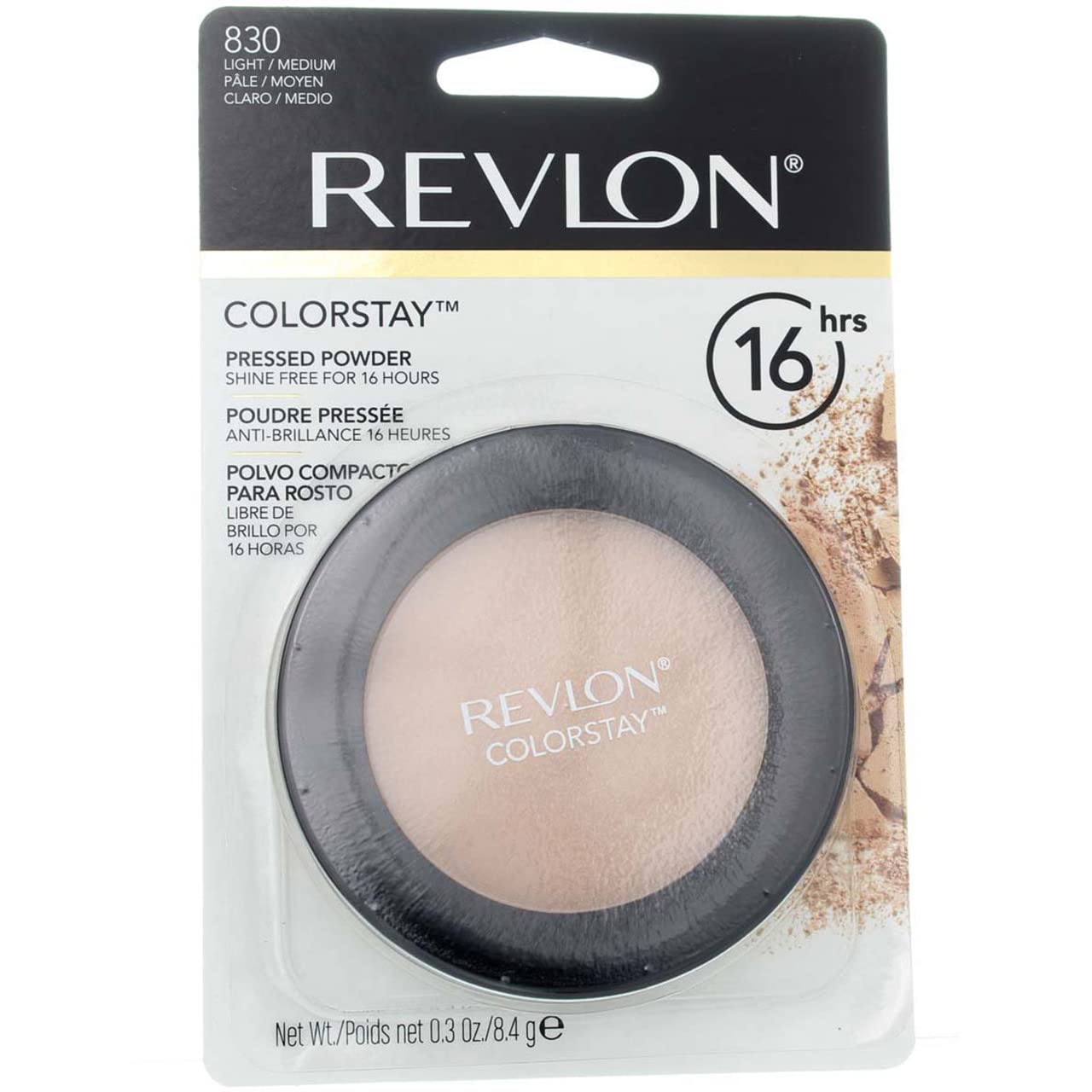 Revlon ColorStay Pressed Powder, Light/Medium [830] 0.30 oz (Pack of 6)