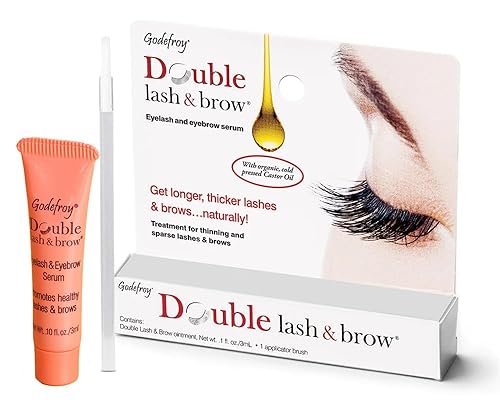 Godefroy Double Lash and Brow Treatment, for longer & thicker eyelash and eyebrows (3ml + applicator)