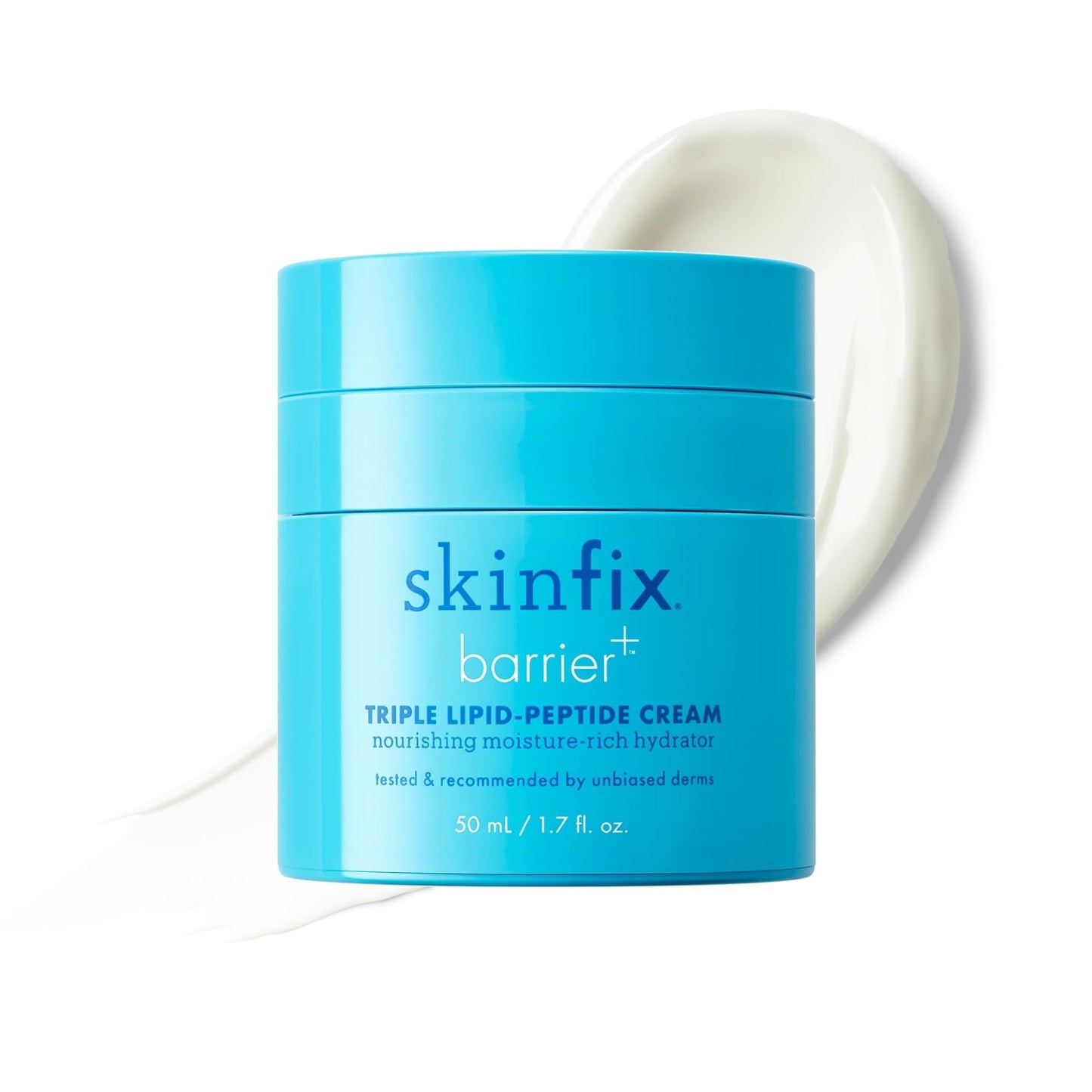 Skinfix Triple Lipid-Peptide Cream - 1.7 oz - Rich Face Moisturizer with Hyaluronic Acid - Hydrates & Restores Dry, Sensitive Skin - Non-Comedogenic