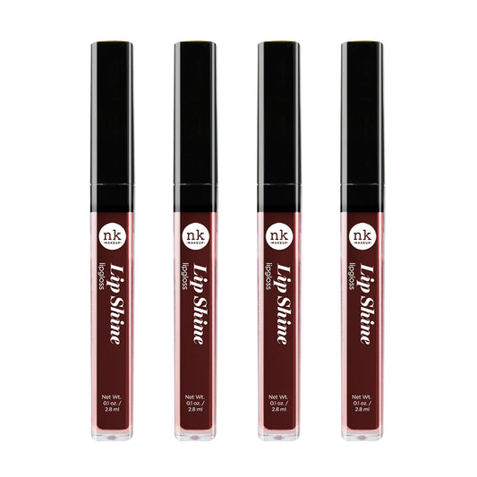 NICKA K NEW YORK Lip Shine, Cosmetics, vibrant colors, bright colors, shining lips, lip shine, long lasting (AMZ236) Beauty & Personal Care NICKA K NEW YORK