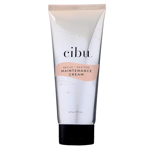 CIBU Revive and Restore Maintenance Cream - Heat Protectant for Hair with Oleic Acid, Linoleic Acid, Vitamin E - Heat Protectant Cream to Fortify