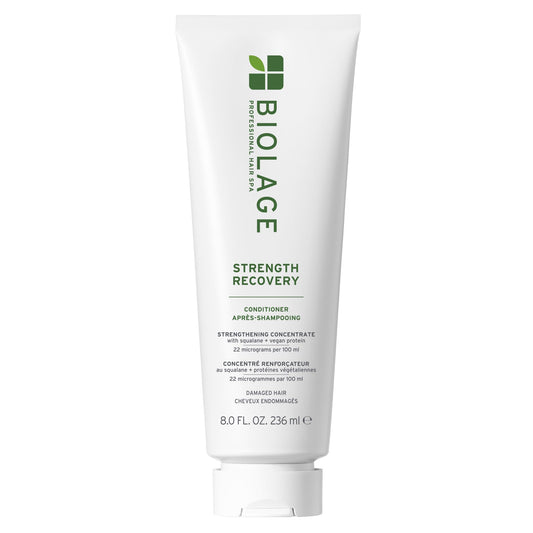 Biolage Strength Recovery Conditioner - Moisturizes & Strengthens Damaged Hair, Softness & Shine, Olive Squalane & Vegan Proteins, Paraben-Free, Vegan
