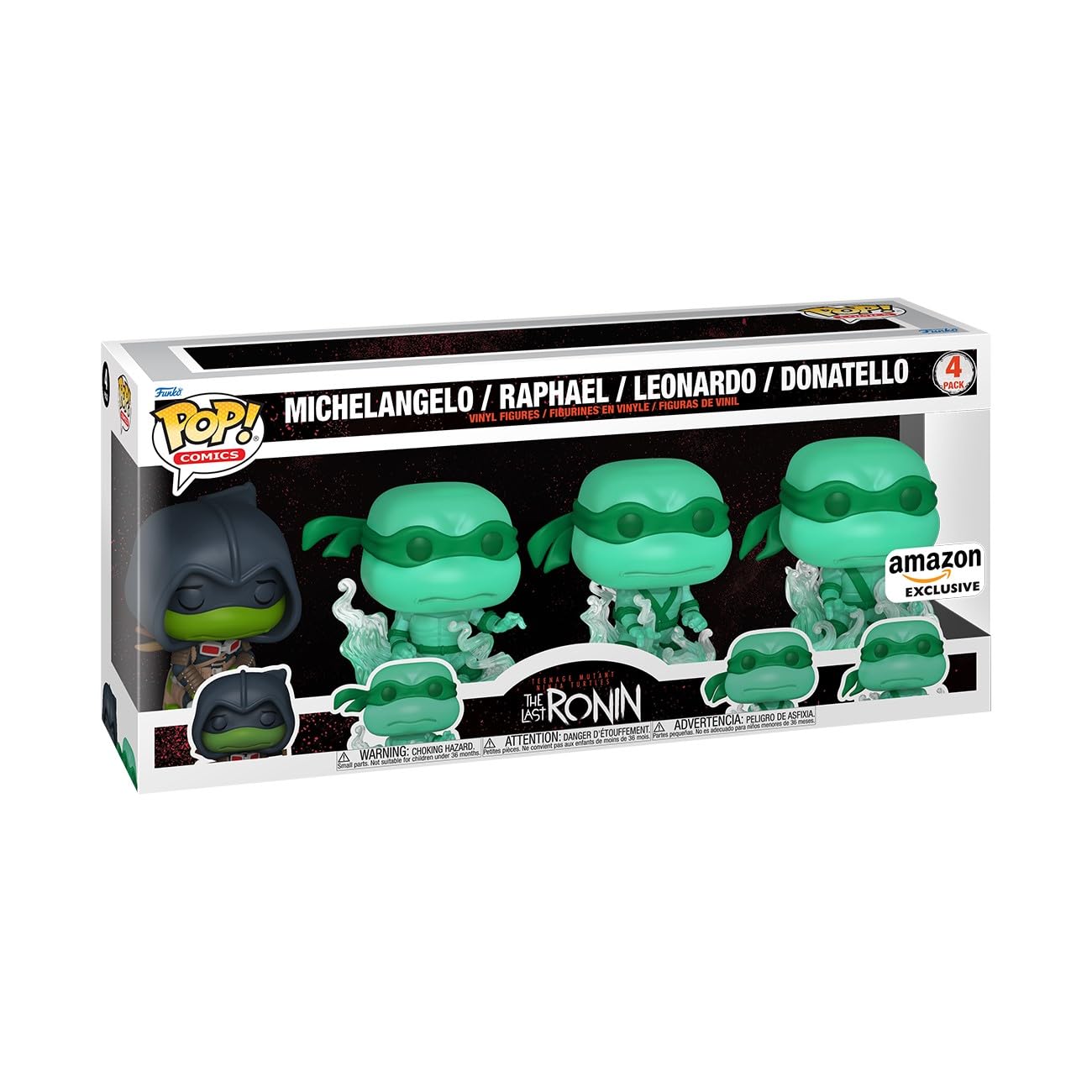 Funko Pop Comics: Teenage Mutant Ninja Turtles (TMNT) The Last Ronin- Michelangelo - Brothers, 4-Pack - TMNT Comics - Amazon Exclusive - Collectable…