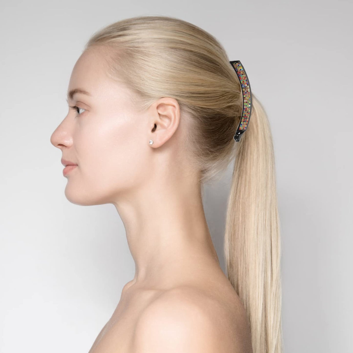 Beaupretty Hair Clip, Beautiful Rhinestone Hairpin, Vertical Clip Design, Suitable for Woman, Lady, Girl, Fashionable Hair Accessory