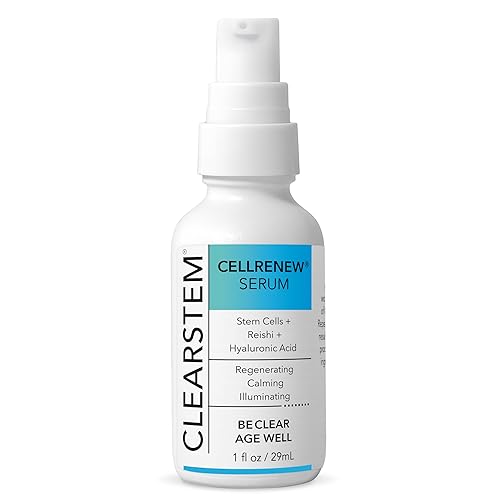 CLEARSTEM - CELLRENEW - Collagen Stem Cell Serum - Acne + Youthful Skin Face Serum - Hyaluronic Acid, Reishi, Aloe Vera - Facial Skin Care Products