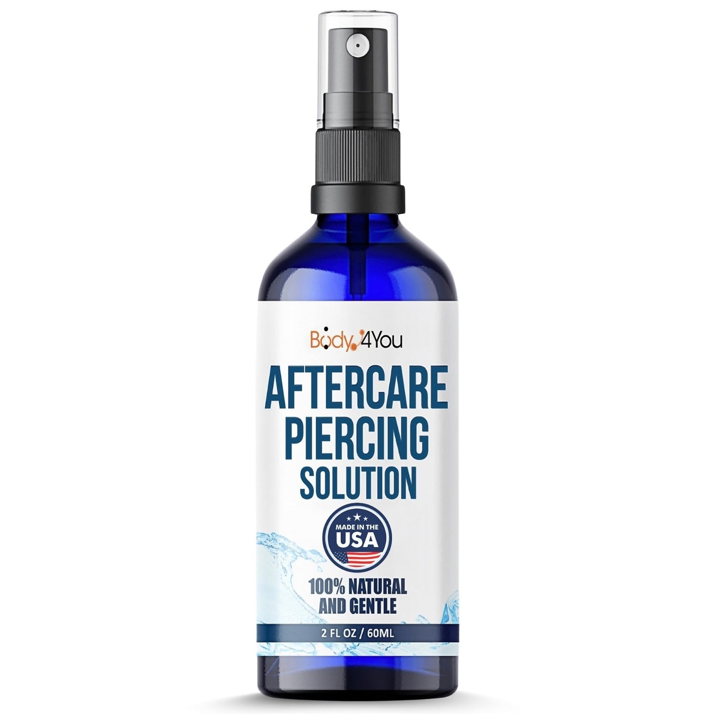 BodyJ4You Piercing Aftercare Spray - Saline Solution for Piercings Wound Wash Sterile Saline - Keloid Bump Removal Ear Nose Septum Belly Button Beauty and Personal Care BodyJ4You