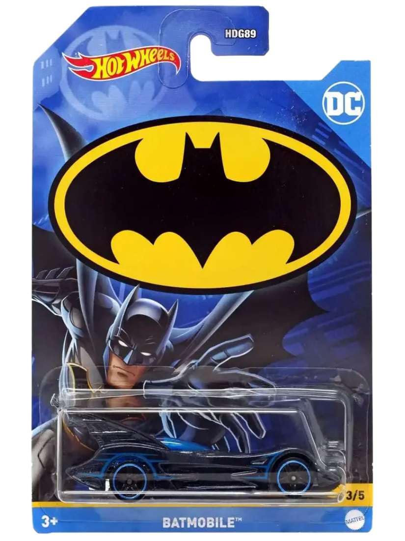 Hot Wheels Batman 2022 Complete Bundle of 5 (HDG89‑956D) | Five Iconic Batman Die‑Cast Vehicles - 1:64 Scale for Collectors & Kids Ages 3+