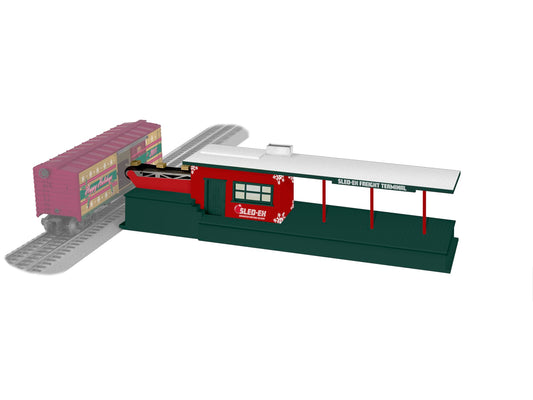 Lionel Sled-Ex Plug Expand Play Christmas Freight Station