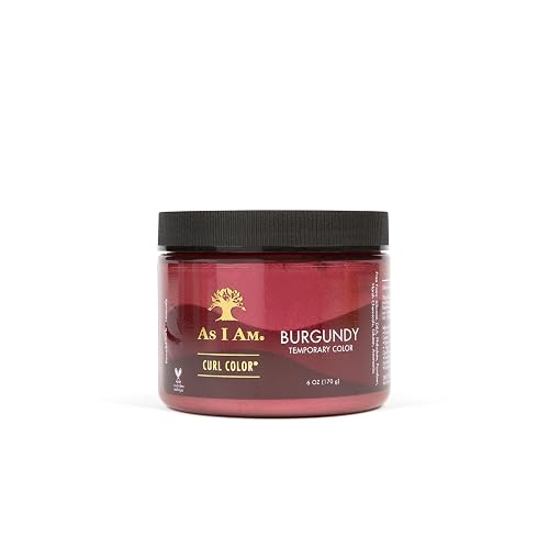 As I Am Curl Color - Burgundy - 6 ounce - Color & Curling Gel - Temporary Color - Medium Hold - Vegan & Cruelty Free